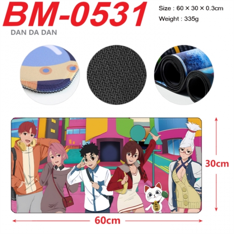 Dandadan Anime peripheral lock edge mouse pad 60X30cm