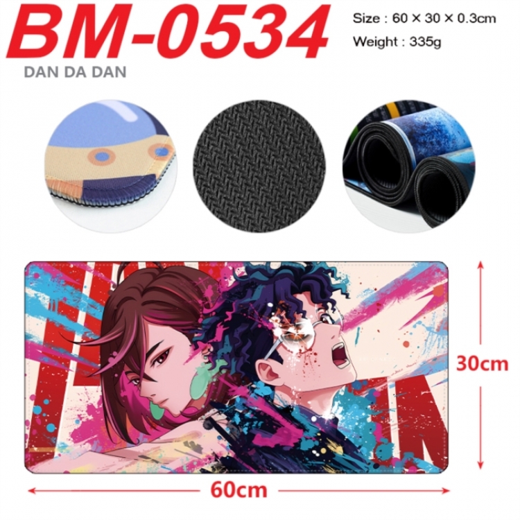 Dandadan Anime peripheral lock edge mouse pad 60X30cm