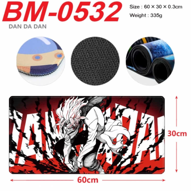 Dandadan Anime peripheral lock edge mouse pad 60X30cm