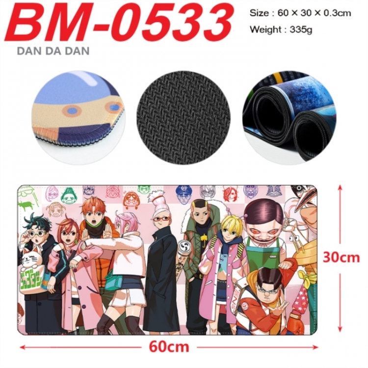 Dandadan Anime peripheral lock edge mouse pad 60X30cm