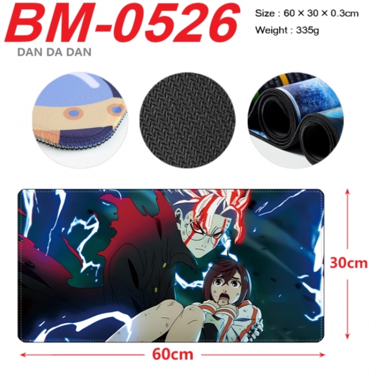 Dandadan Anime peripheral lock edge mouse pad 60X30cm