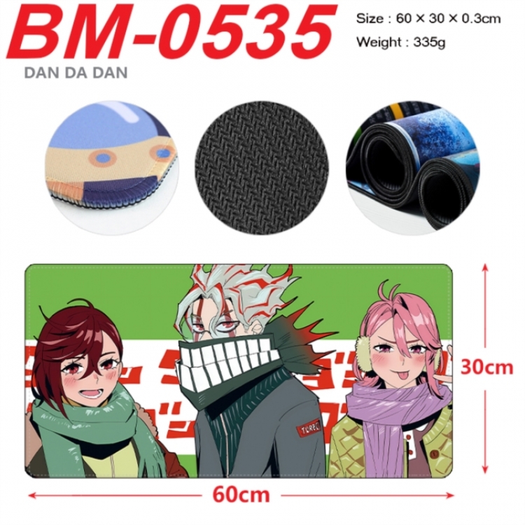 Dandadan Anime peripheral lock edge mouse pad 60X30cm