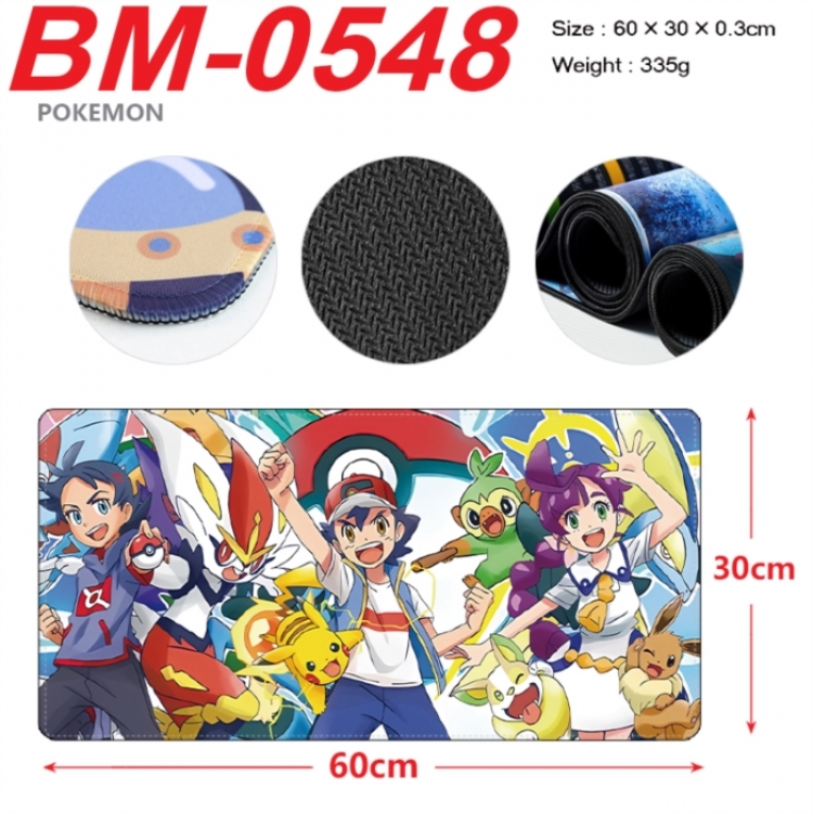 Pokemon Anime peripheral lock edge mouse pad 60X30cm