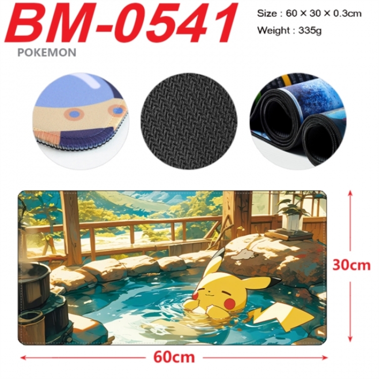 Pokemon Anime peripheral lock edge mouse pad 60X30cm