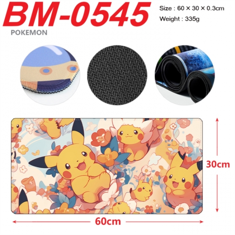 Pokemon Anime peripheral lock edge mouse pad 60X30cm