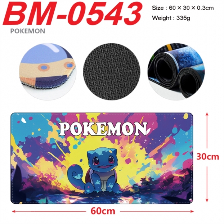 Pokemon Anime peripheral lock edge mouse pad 60X30cm