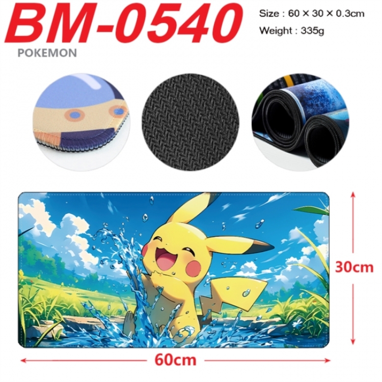 Pokemon Anime peripheral lock edge mouse pad 60X30cm