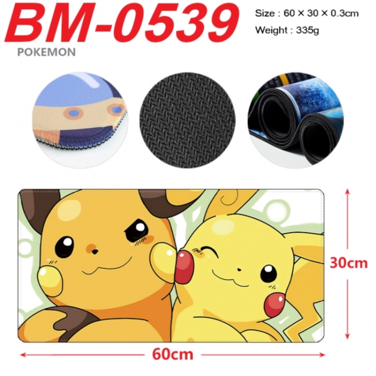 Pokemon Anime peripheral lock edge mouse pad 60X30cm