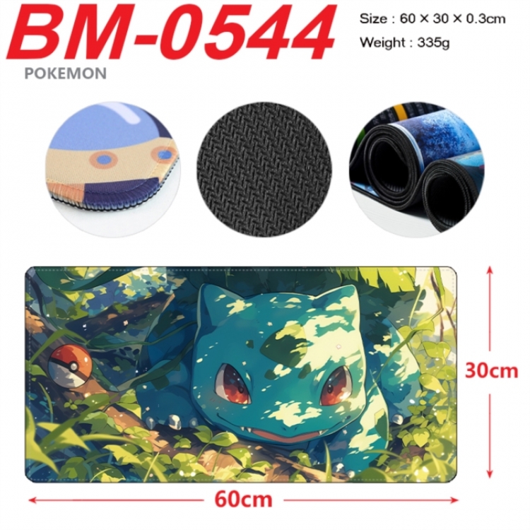 Pokemon Anime peripheral lock edge mouse pad 60X30cm