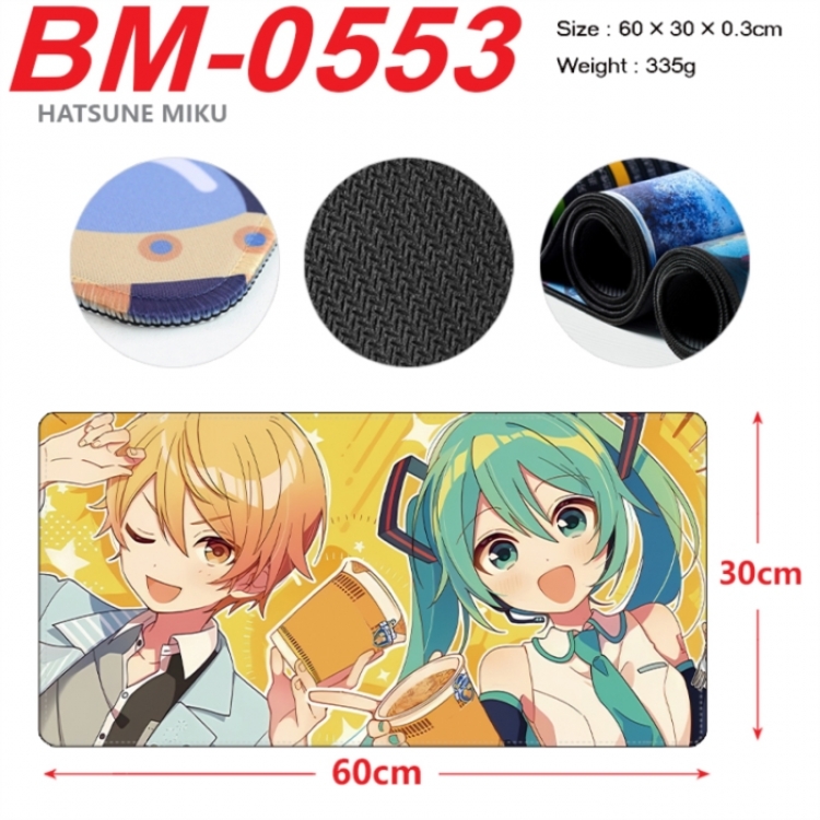 Hatsune Miku Anime peripheral lock edge mouse pad 60X30cm