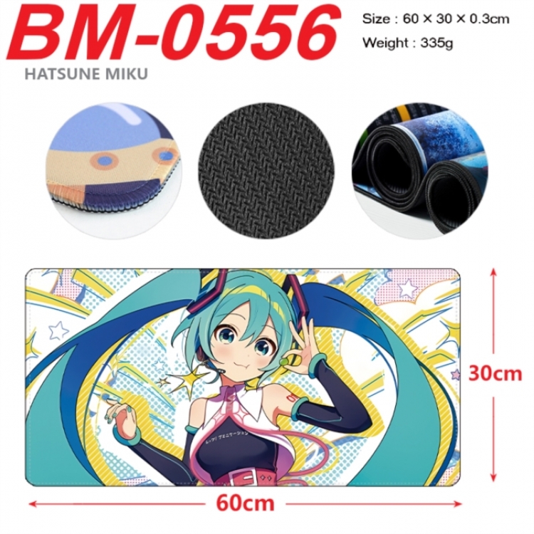 Hatsune Miku Anime peripheral lock edge mouse pad 60X30cm