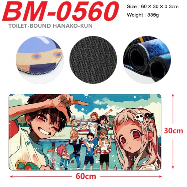 Toilet-bound Hanako-kun Anime peripheral lock edge mouse pad 60X30cm