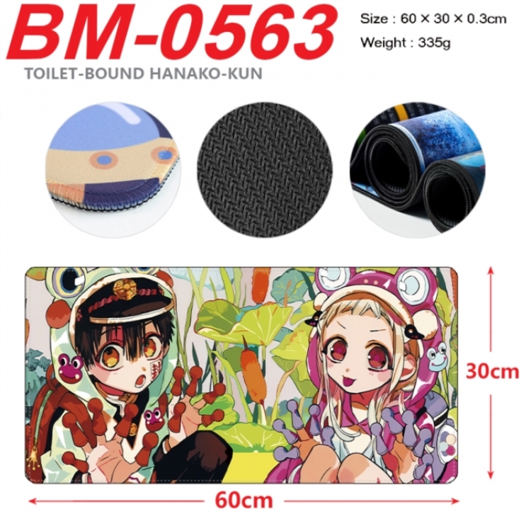Toilet-bound Hanako-kun Anime peripheral lock edge mouse pad 60X30cm