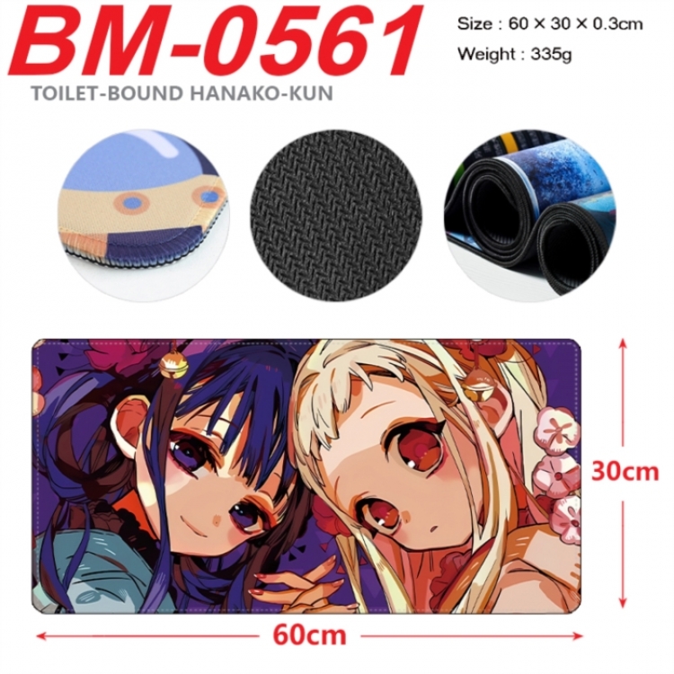 Toilet-bound Hanako-kun Anime peripheral lock edge mouse pad 60X30cm