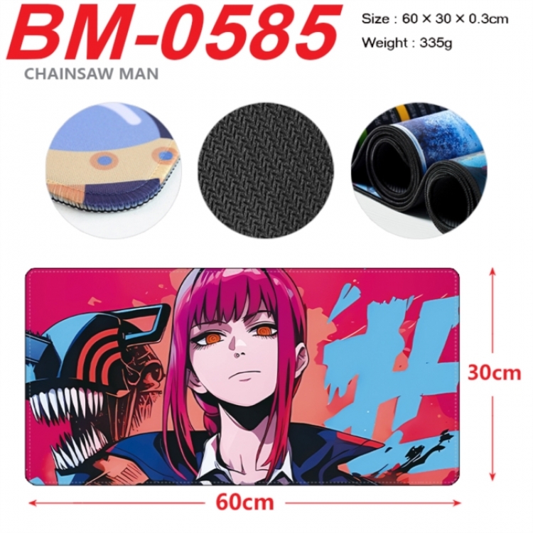 Chainsaw man Anime peripheral lock edge mouse pad 60X30cm