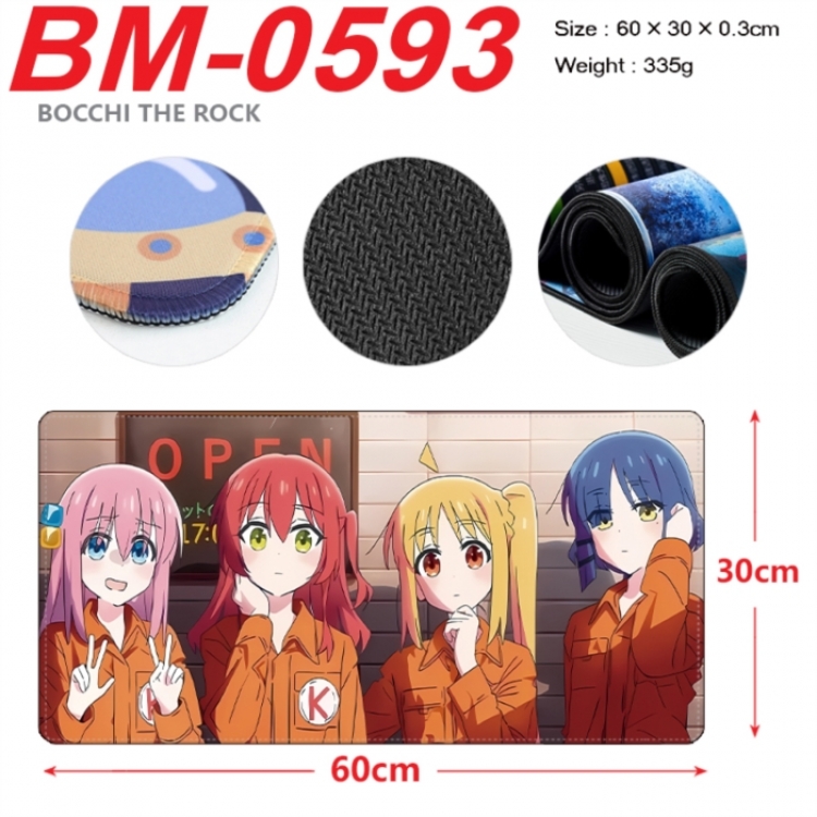 BOCCHI THE ROCK! Anime peripheral lock edge mouse pad 60X30cm