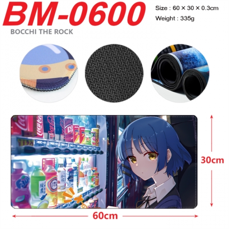 BOCCHI THE ROCK! Anime peripheral lock edge mouse pad 60X30cm