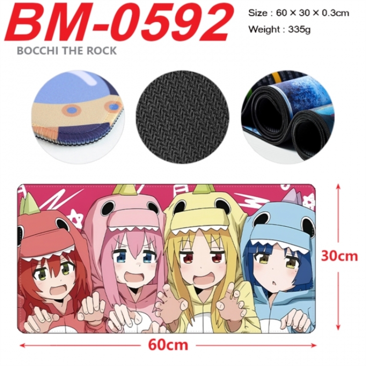 BOCCHI THE ROCK! Anime peripheral lock edge mouse pad 60X30cm
