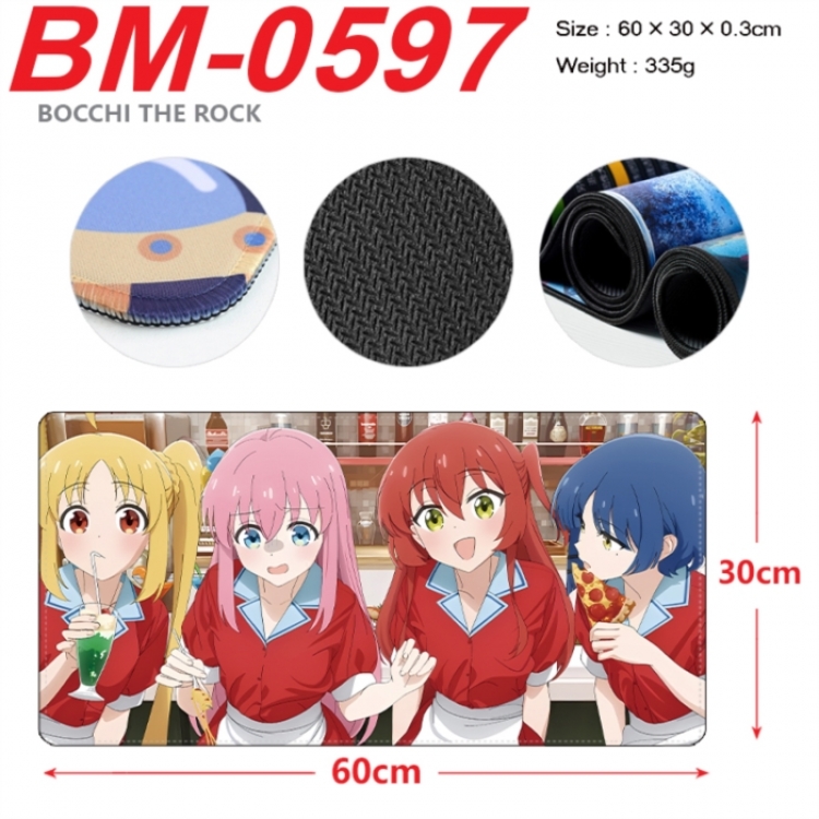 BOCCHI THE ROCK! Anime peripheral lock edge mouse pad 60X30cm