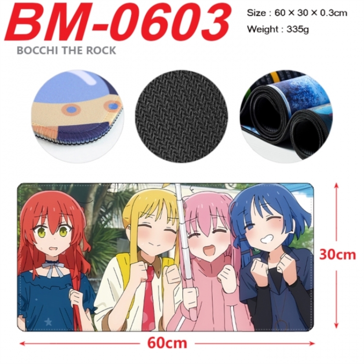 BOCCHI THE ROCK! Anime peripheral lock edge mouse pad 60X30cm