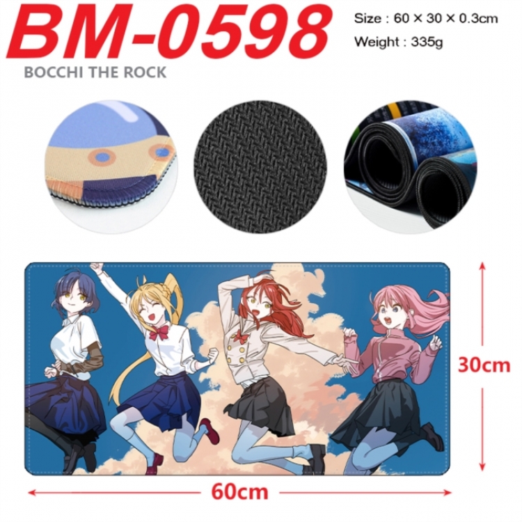 BOCCHI THE ROCK! Anime peripheral lock edge mouse pad 60X30cm
