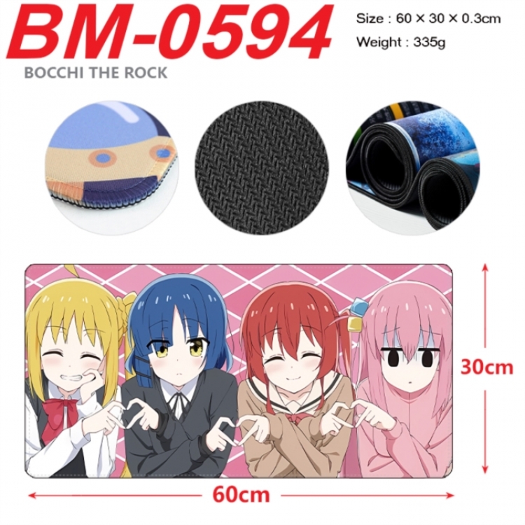 BOCCHI THE ROCK! Anime peripheral lock edge mouse pad 60X30cm
