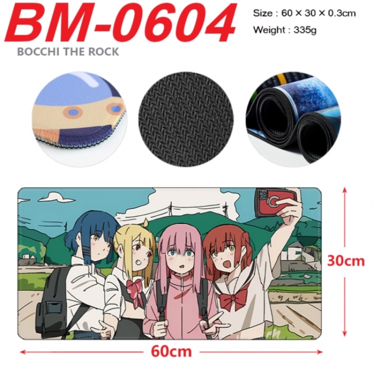 BOCCHI THE ROCK! Anime peripheral lock edge mouse pad 60X30cm