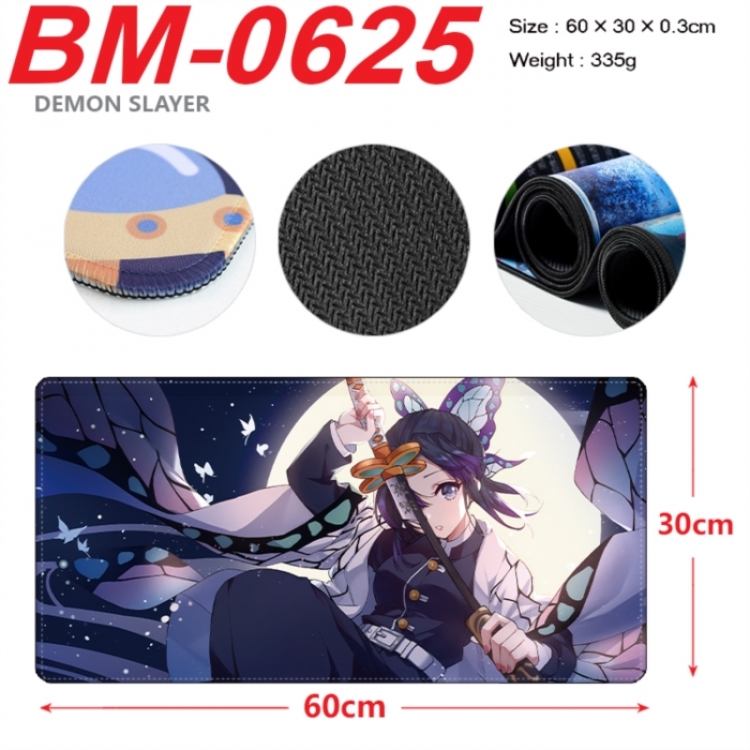 Demon Slayer Kimets Anime peripheral lock edge mouse pad 60X30cm