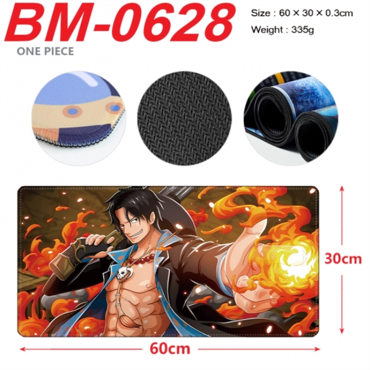  One Piece Anime peripheral lock edge mouse pad 60X30cm
