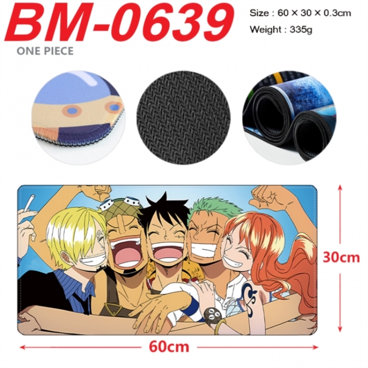  One Piece Anime peripheral lock edge mouse pad 60X30cm