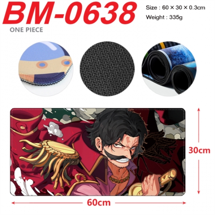  One Piece Anime peripheral lock edge mouse pad 60X30cm
