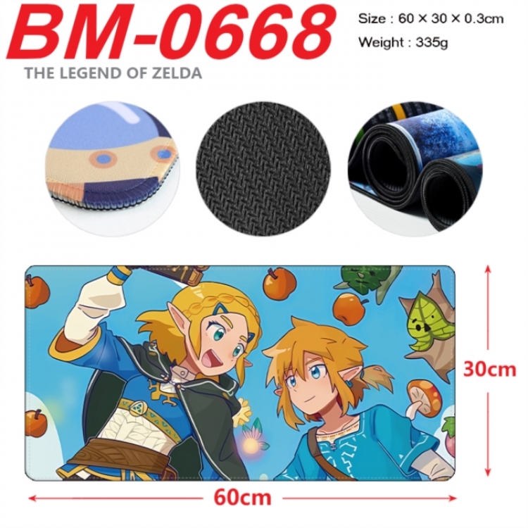 The Legend of Zelda Anime peripheral lock edge mouse pad 60X30cm