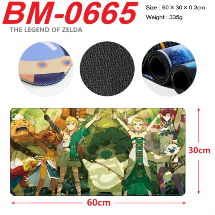 The Legend of Zelda Anime peripheral lock edge mouse pad 60X30cm