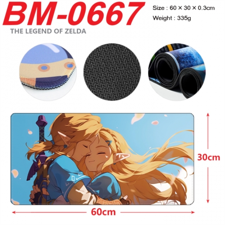 The Legend of Zelda Anime peripheral lock edge mouse pad 60X30cm