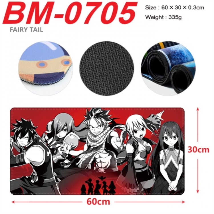 Fairy tail Anime peripheral lock edge mouse pad 60X30cm