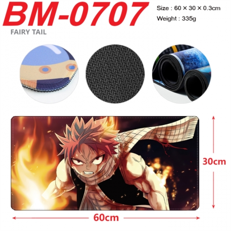 Fairy tail Anime peripheral lock edge mouse pad 60X30cm