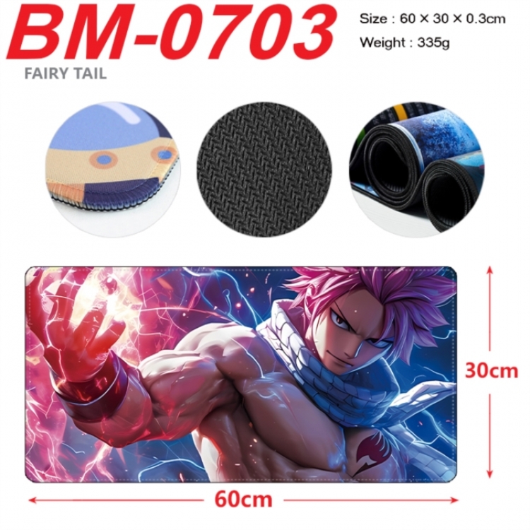 Fairy tail Anime peripheral lock edge mouse pad 60X30cm