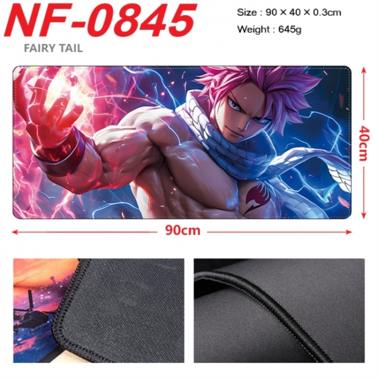 Fairy tail Anime peripheral lock edge mouse pad 90X40cm