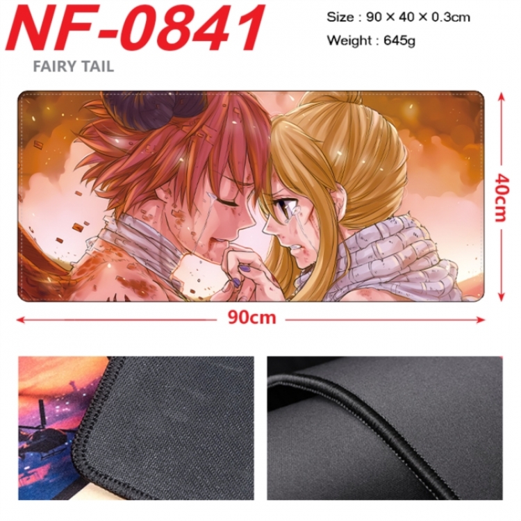 Fairy tail Anime peripheral lock edge mouse pad 90X40cm