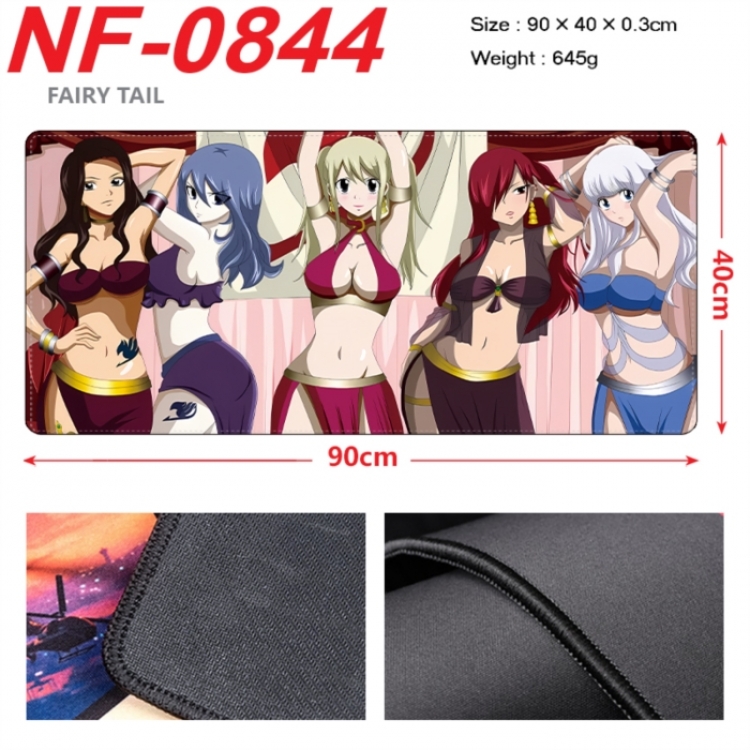 Fairy tail Anime peripheral lock edge mouse pad 90X40cm