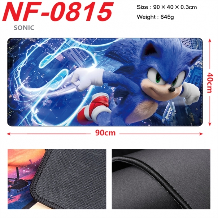 Sonic The Hedgehog Anime peripheral lock edge mouse pad 90X40cm