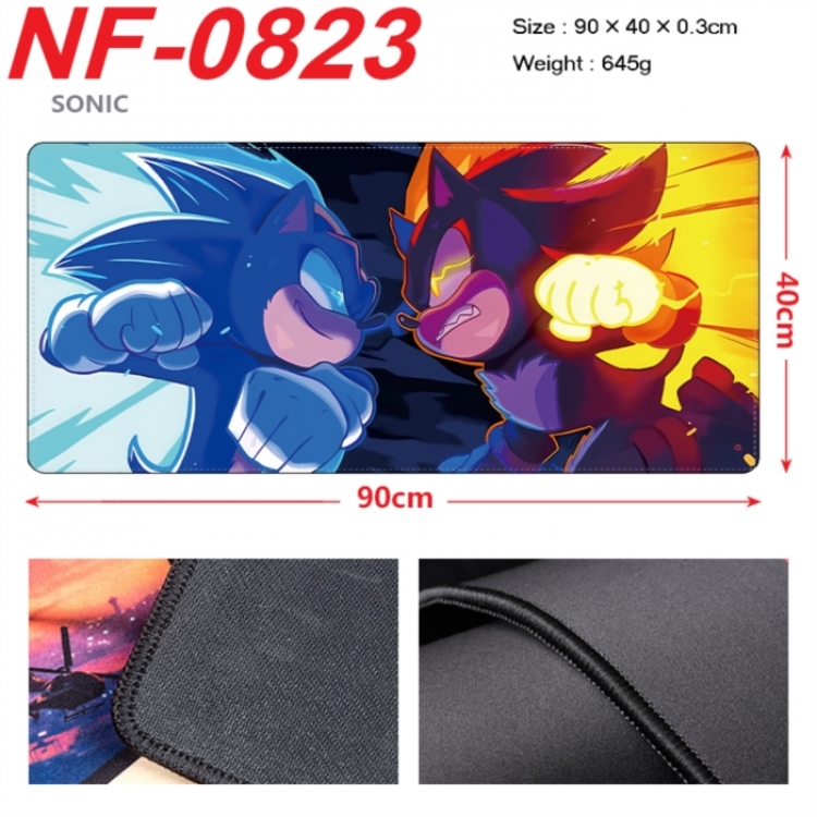 Sonic The Hedgehog Anime peripheral lock edge mouse pad 90X40cm