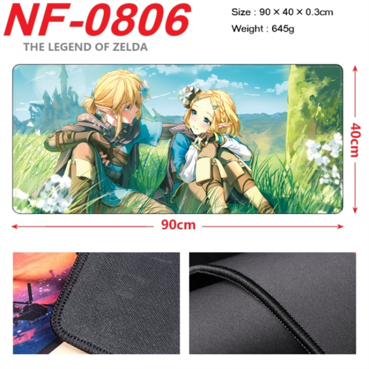 The Legend of Zelda Anime peripheral lock edge mouse pad 90X40cm