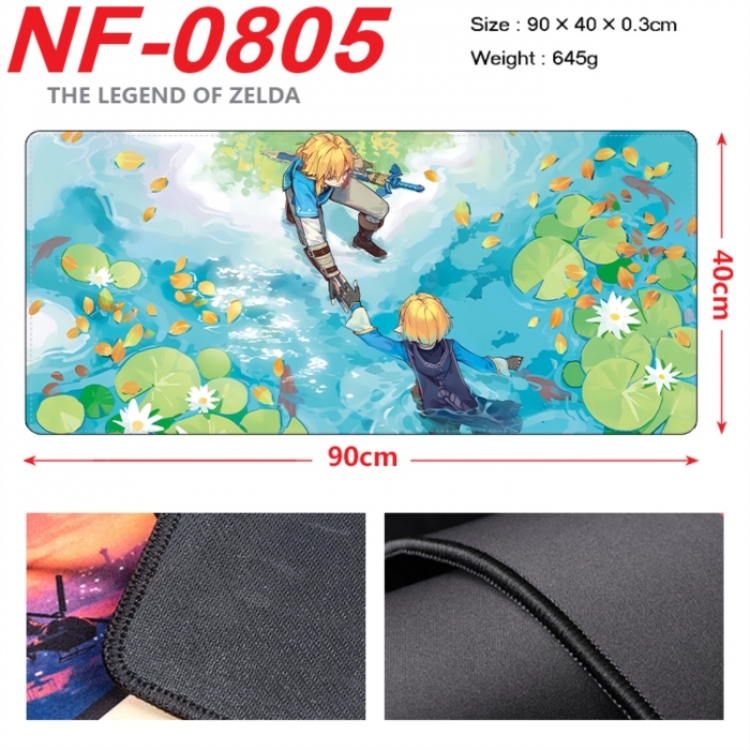 The Legend of Zelda Anime peripheral lock edge mouse pad 90X40cm