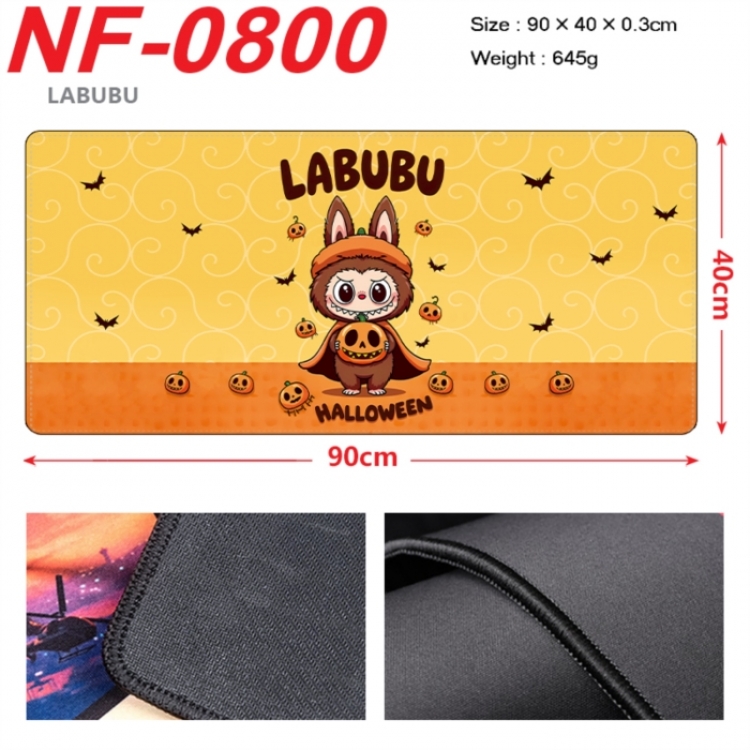 Labubu Anime peripheral lock edge mouse pad 90X40cm