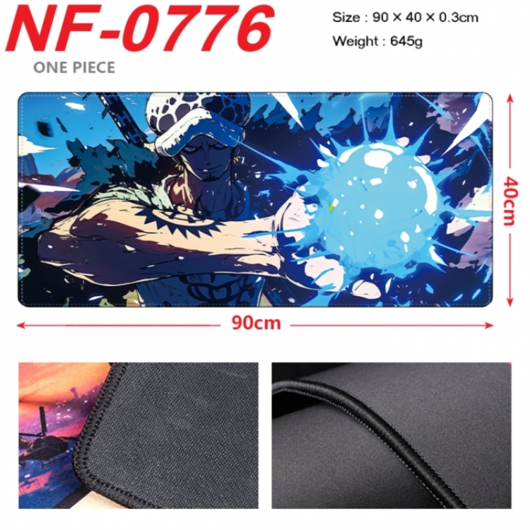 One Piece Anime peripheral lock edge mouse pad 90X40cm
