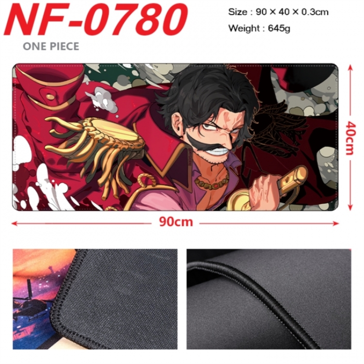 One Piece Anime peripheral lock edge mouse pad 90X40cm