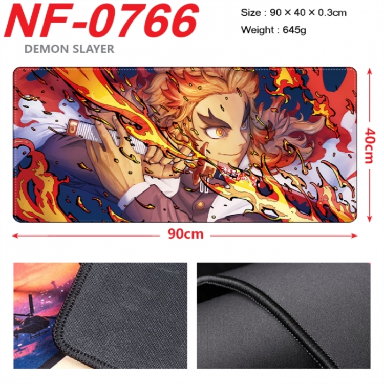 Demon Slayer Kimets Anime peripheral lock edge mouse pad 90X40cm