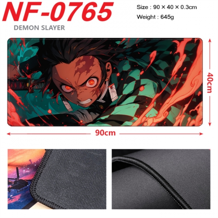Demon Slayer Kimets Anime peripheral lock edge mouse pad 90X40cm