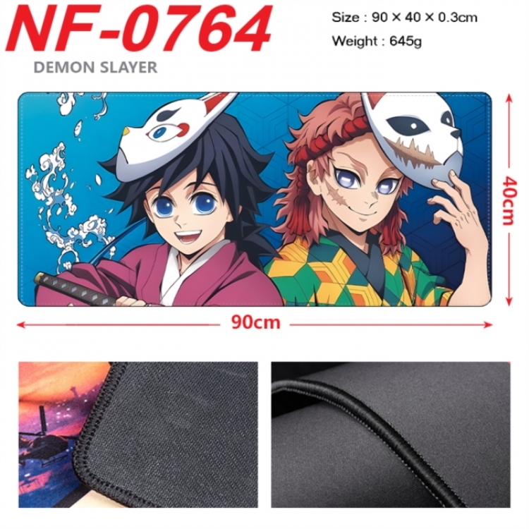 Demon Slayer Kimets Anime peripheral lock edge mouse pad 90X40cm